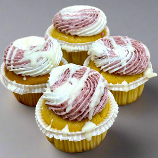 White Chocolate Raspberry Cupcake